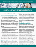 Control Strategy Considerations